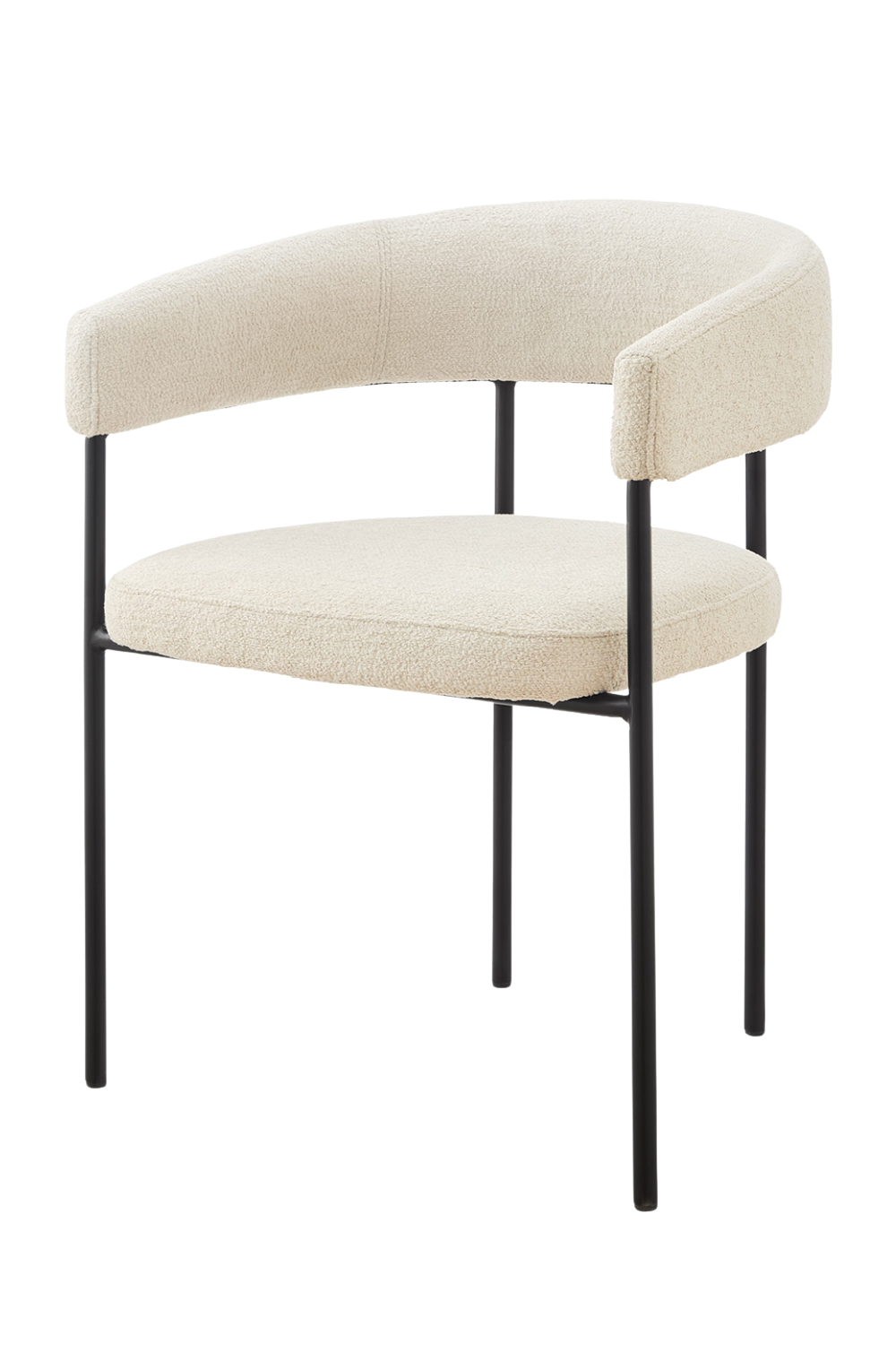 Linen Curved Dining Chair | Liang & Eimil Katania | Oroa.com
