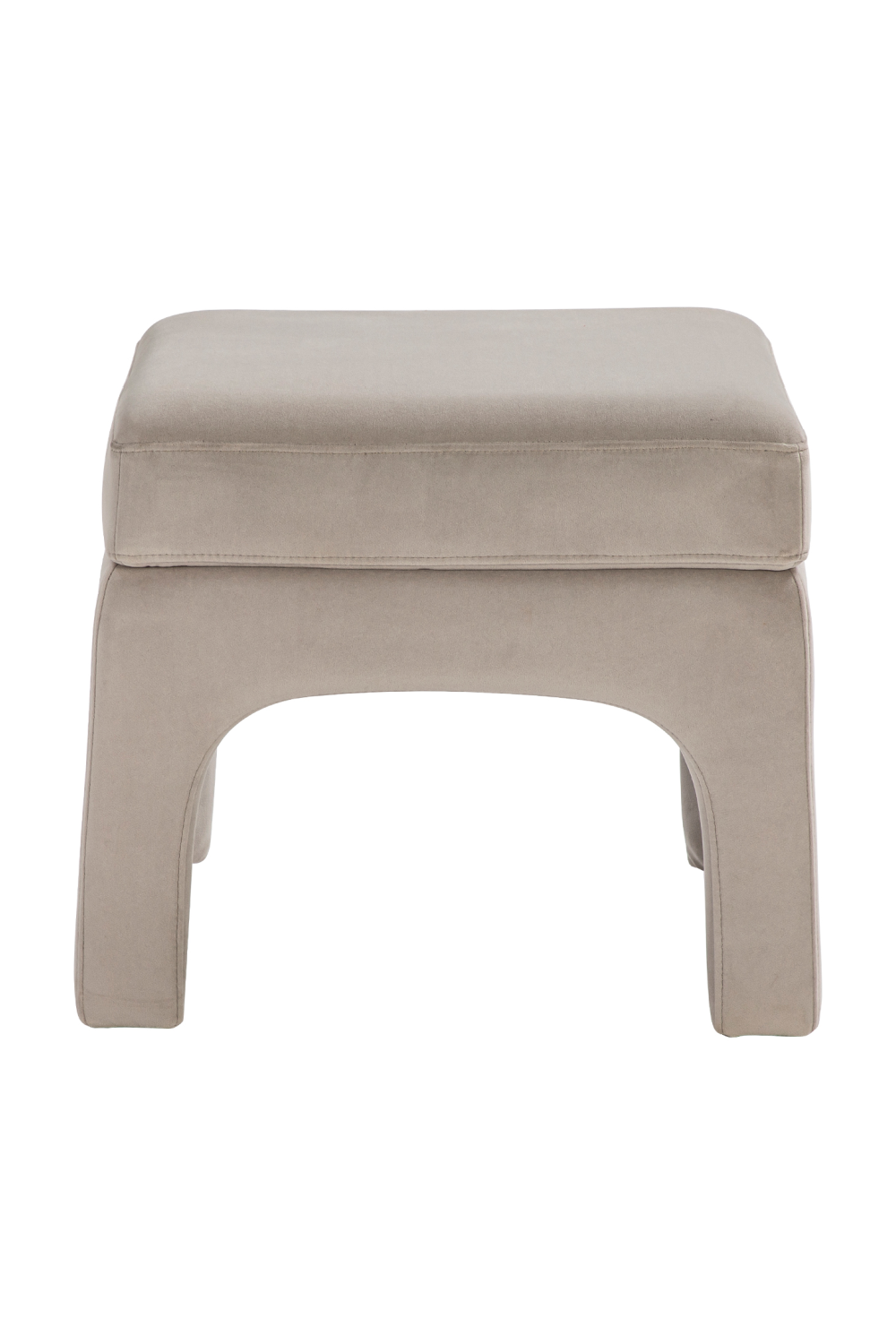 Gray Velvet Modern Stool | Liang & Eimil Malcom | Oroa.com
