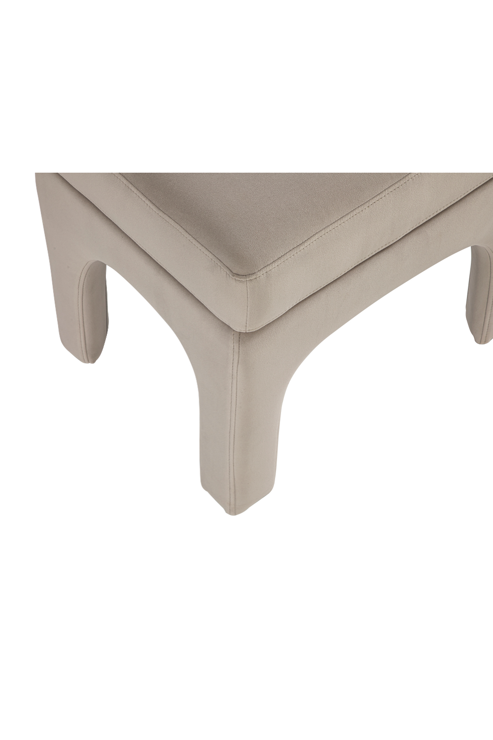 Gray Velvet Modern Stool | Liang & Eimil Malcom | Oroa.com