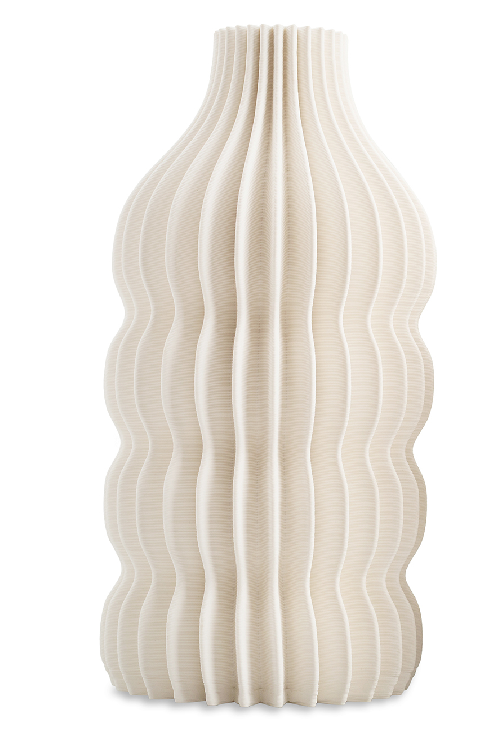 White Ceramic Fluted Vase | Liang & Eimil Iverna | Oroa.com