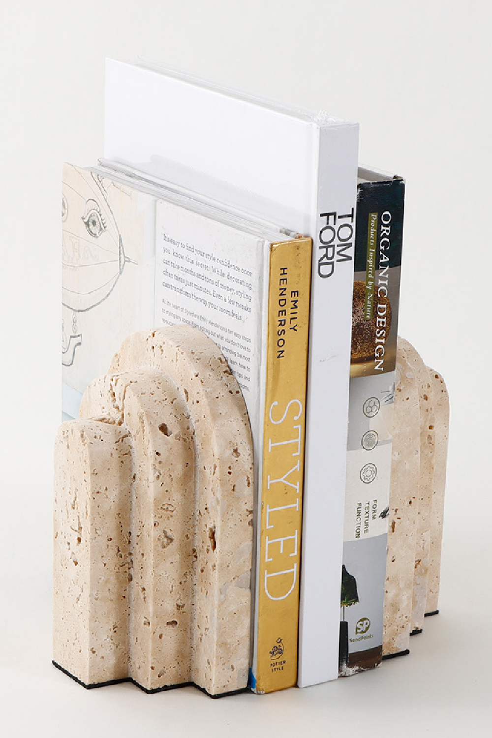 Beige Travertine Bookends | Liang & Eimil Empire | Oroa.com