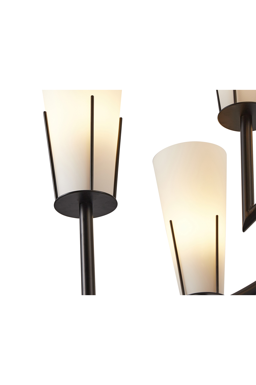 White Conical Glass Chandelier | Liang & Eimil Magestic | Oroa.com