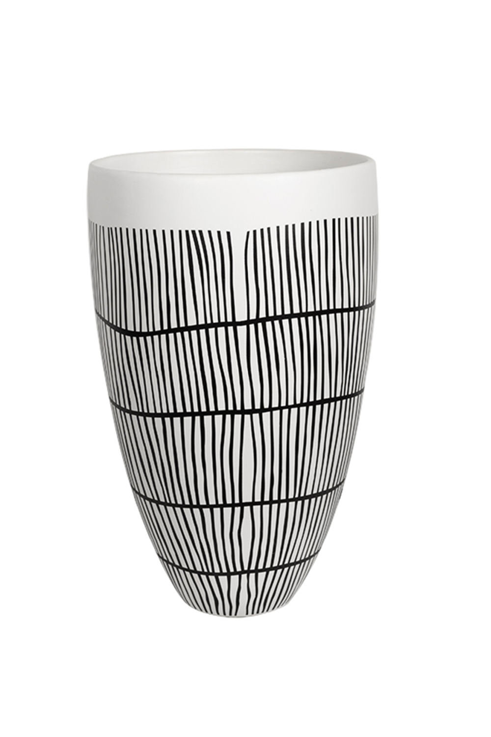Handpainted Black Line Ceramic Vase | Liang & Eimil Birch II | Oroa.com