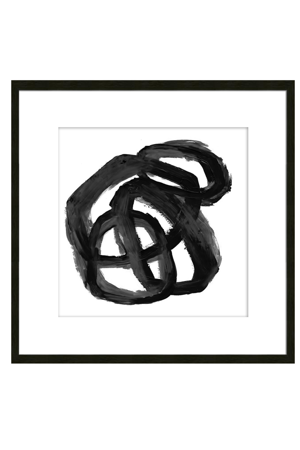 Black Abstract Circle Wall Art | Liang & Eimil Coils I | Oroa.com