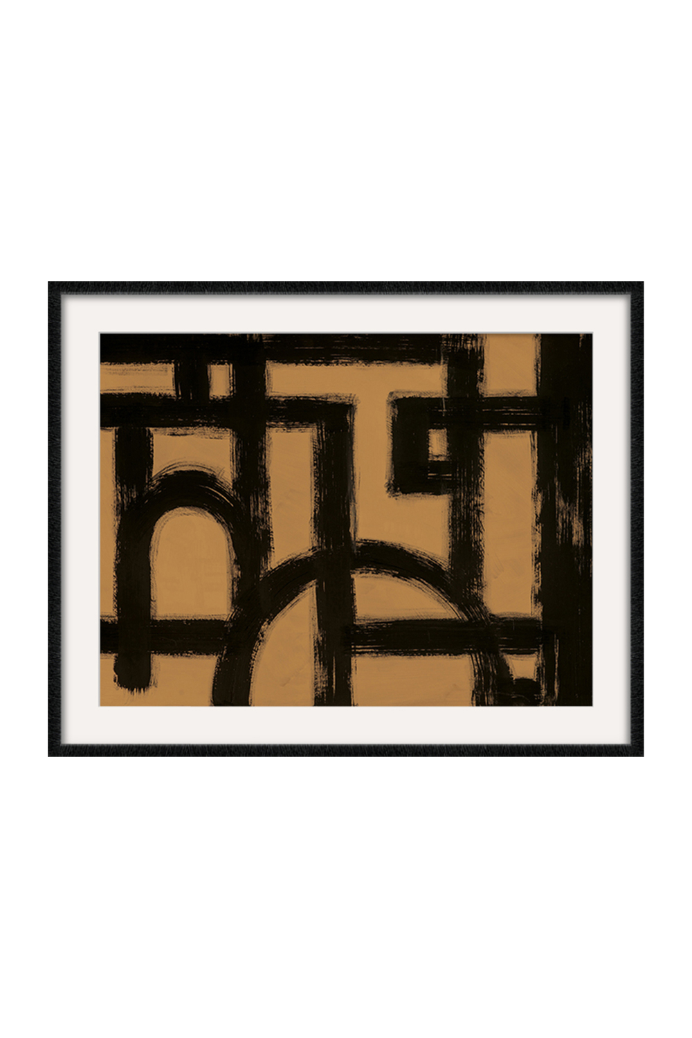 Black And Tan Abstract Artwork | Liang & Eimil Rune | OROA.com