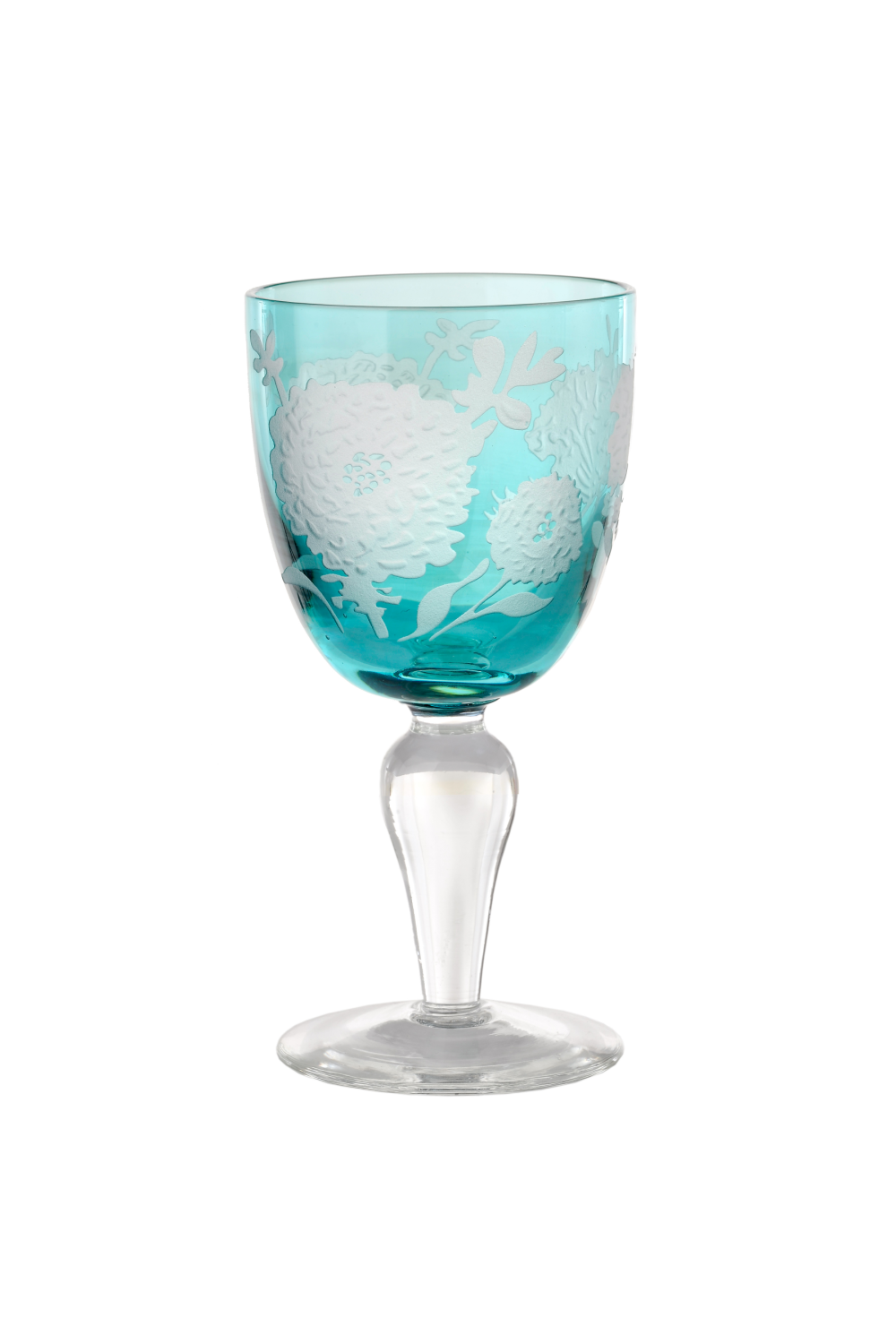 Sandblasted Multi-Colored Wine Glass | Pols Potten Peony | Oroa.com