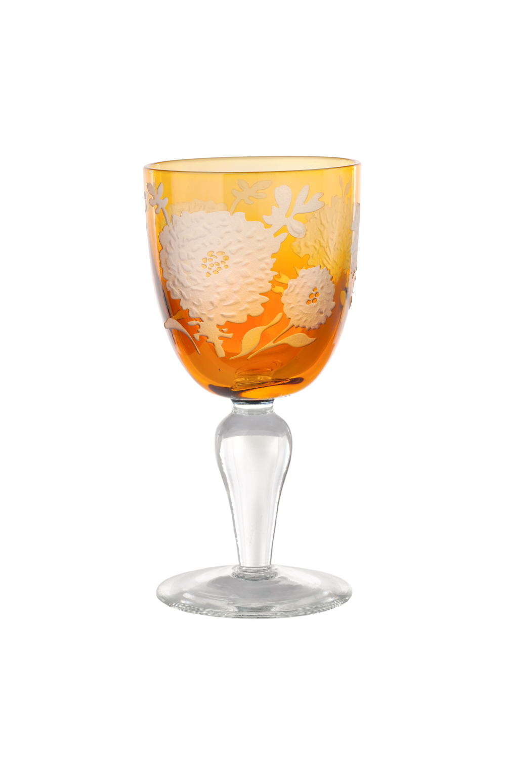 Sandblasted Multi-Colored Wine Glass | Pols Potten Peony | Oroa.com