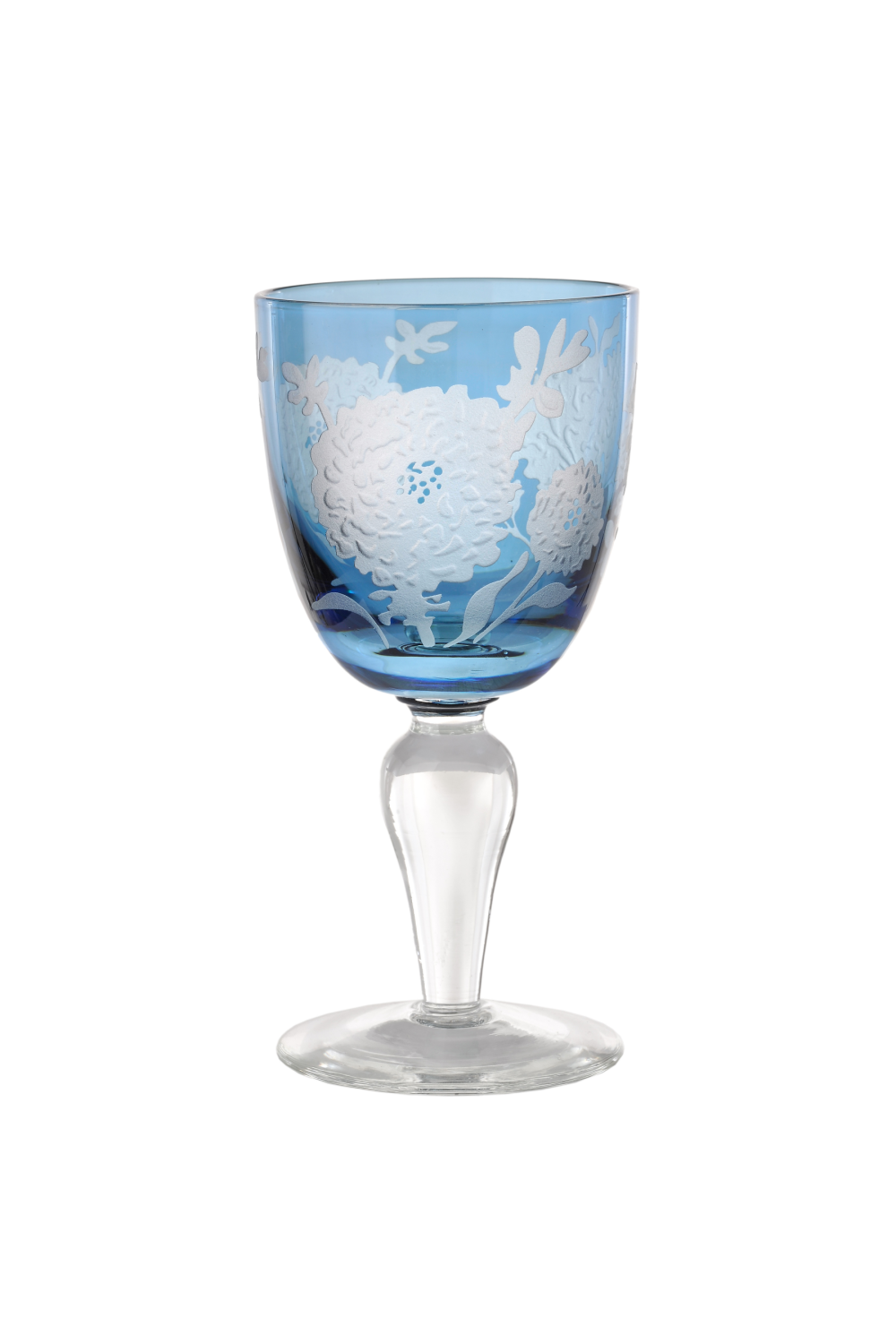 Sandblasted Multi-Colored Wine Glass | Pols Potten Peony | Oroa.com