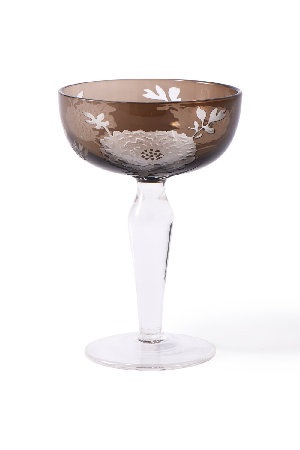Sandblasted Multi-Colored Coupe Glass | Pols Potten Peony | Oroa.com