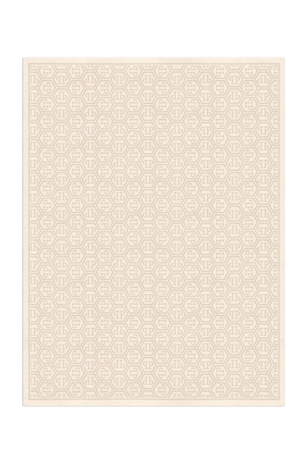 Beige Hand-Tufted Wool Carpet 10' x 13' | Philipp Plein | Oroa.com