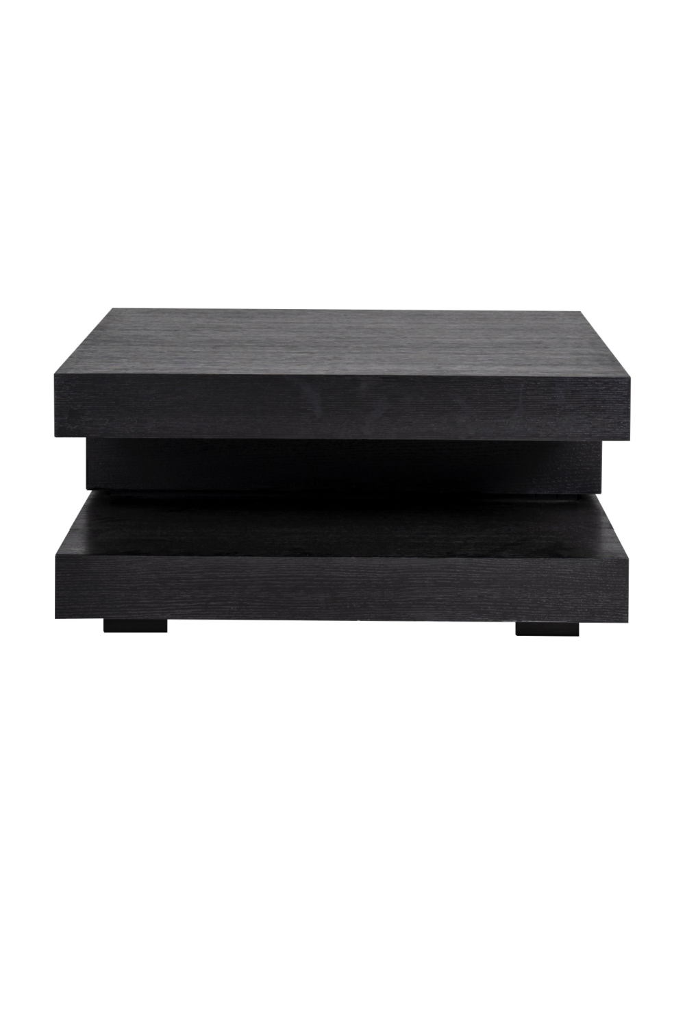 C-Shape Black Oak Coffee Table | Oroa.com