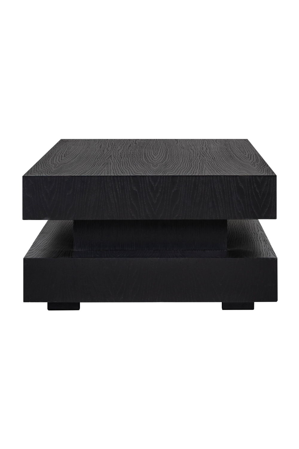 H-Shape Black Oak Coffee Table | Oroa.com