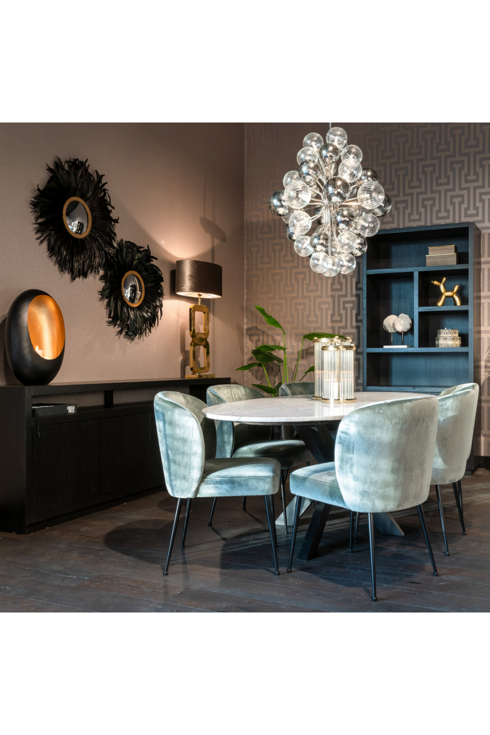 Black Wooden 2-Door Bookcase | Oroa.com