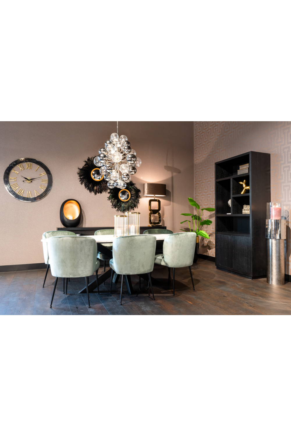 Black Wooden 2-Door Bookcase | Richmond Interiors Oakura | Oroa.com