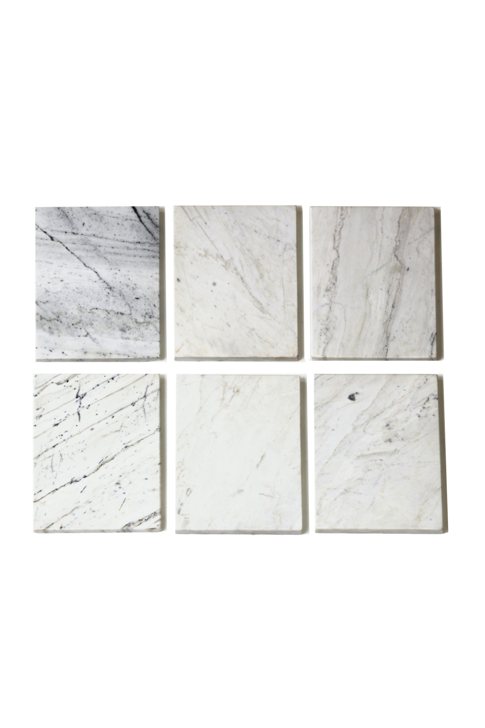 White Marble Nesting End Tables (2) | Oroa.com