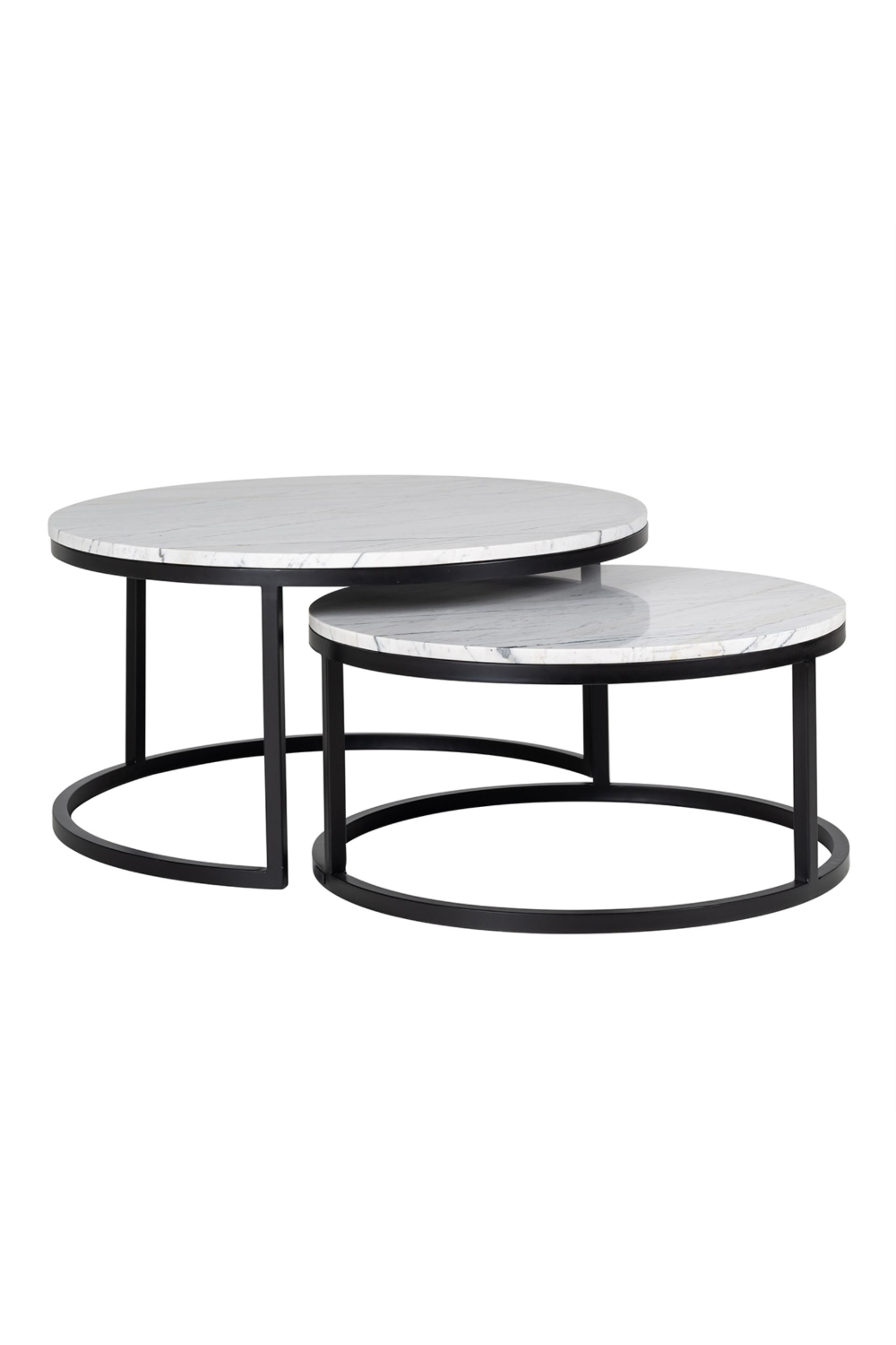 White Marble Nesting Coffee Tables (2) | Richmond Interiors Lexington | Oroa.com