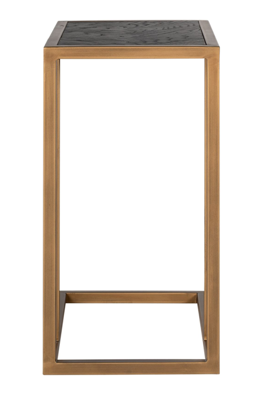Brass Framed Oak Sofa Table | Oroa.com