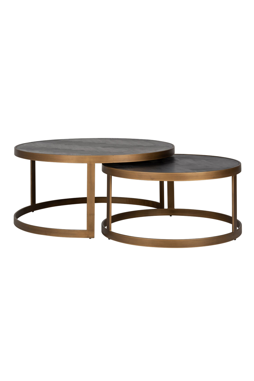 Black Oak Nested Coffee Tables (2) | Richmond Interiors Blackbone | Oroa.com