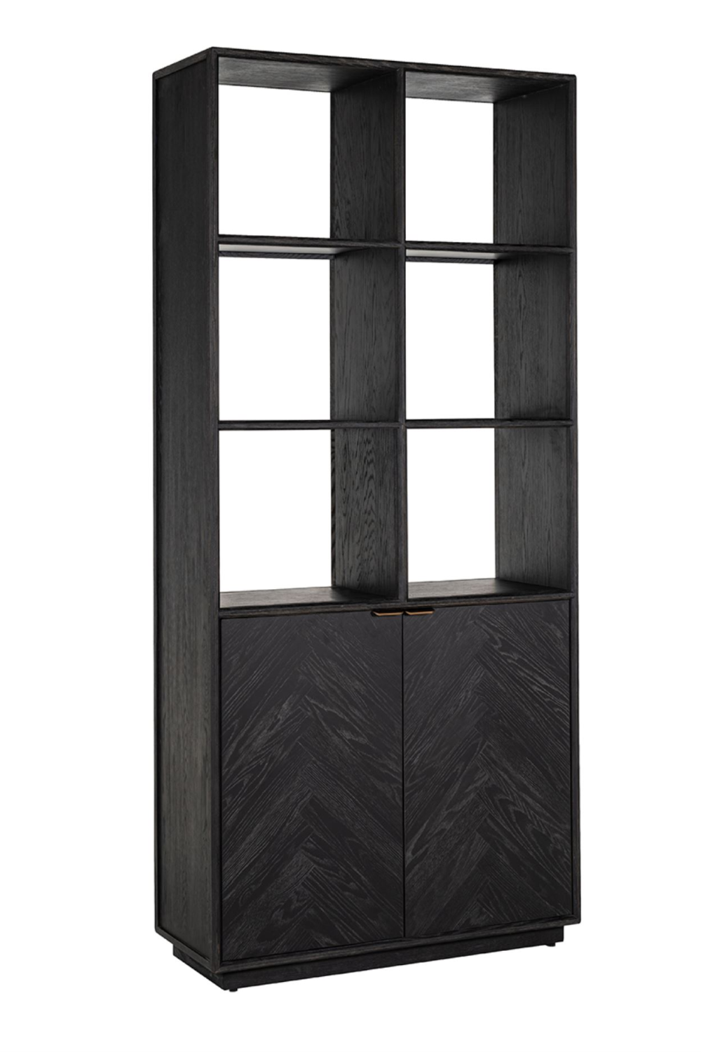 Black Oak 2-Door Bookcase | Richmond Interiors Blackbone | Oroa.com