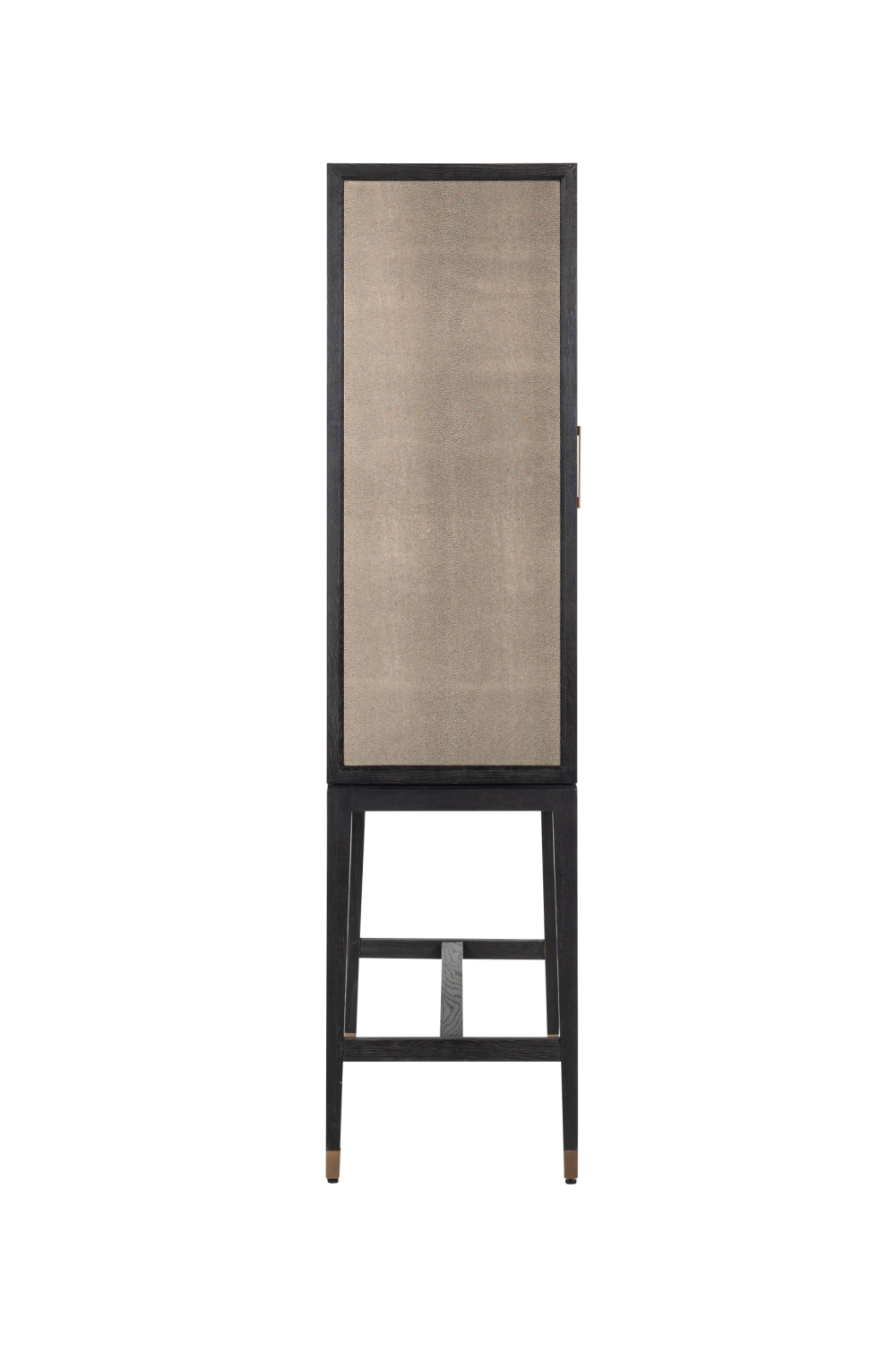 Wood Framed Leather Bar Cabinet | Oroa.com