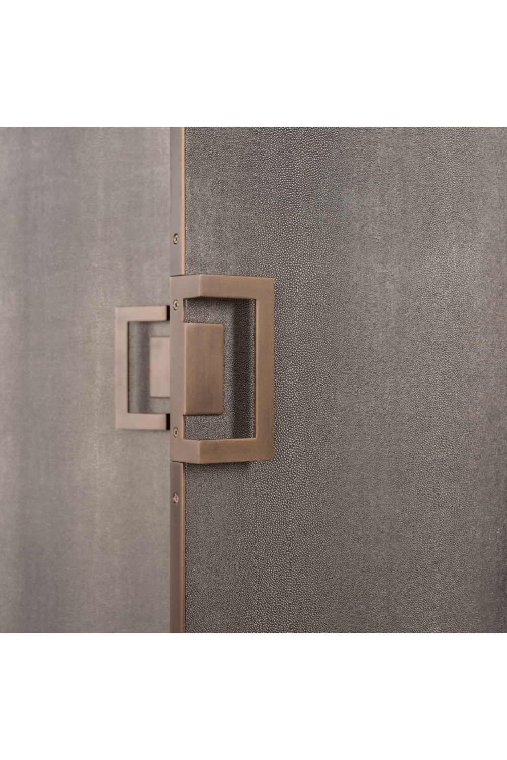 Wood Framed Leather Bar Cabinet | Oroa.com