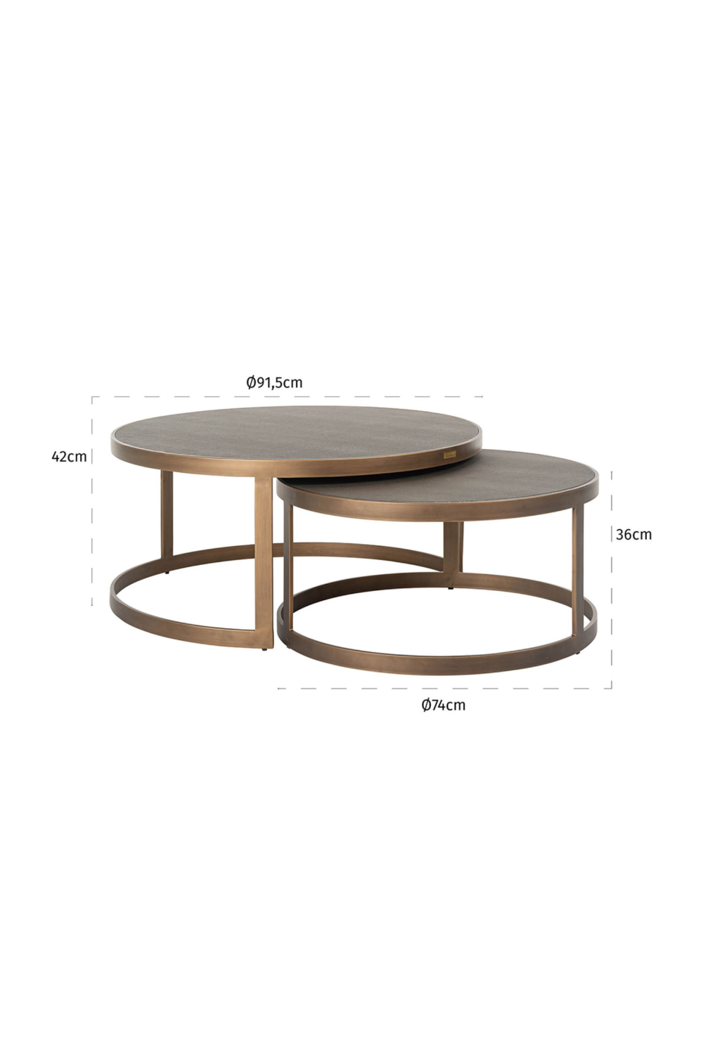 Round Nested Coffee Tables (2) | Oroa.com