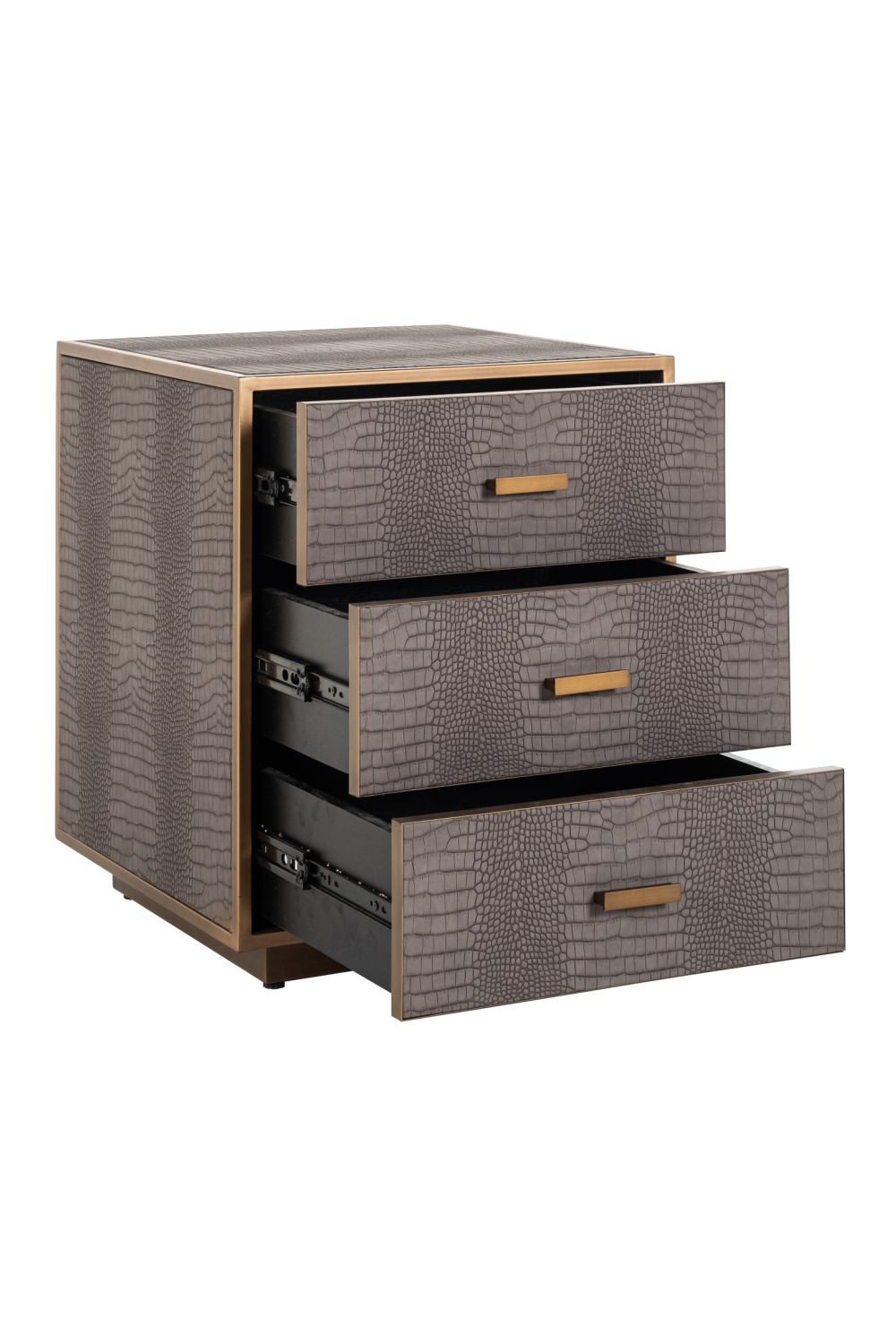 Brown Leather Chest of Drawers | Oroa.com