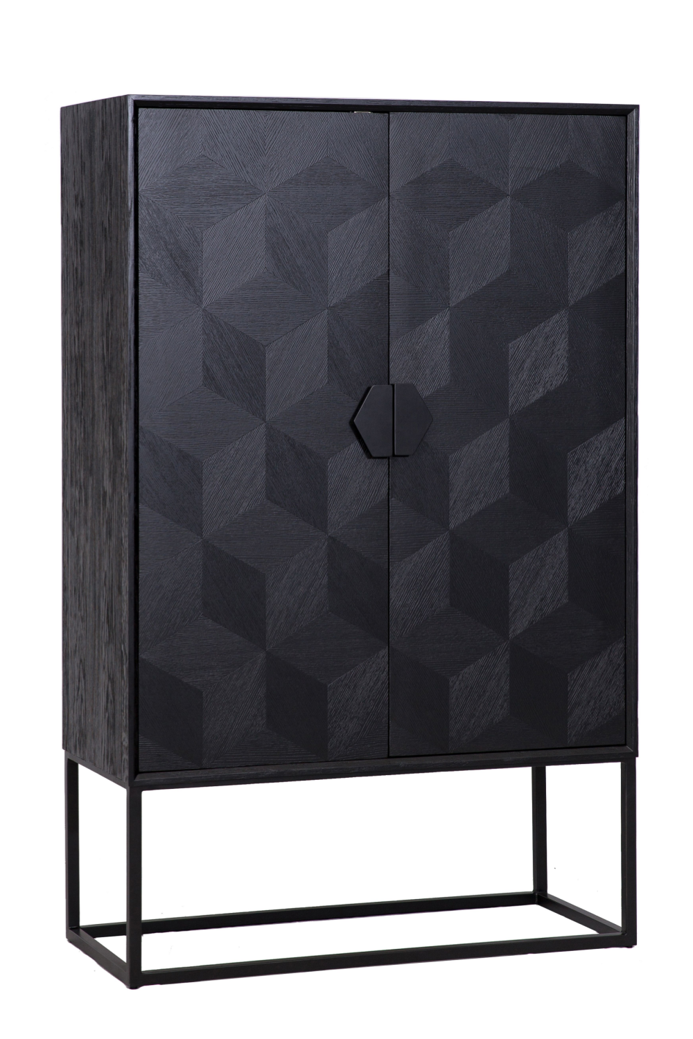 Black Oak Veneer Cabinet | Richmond Interiors Blax | Oroa.com
