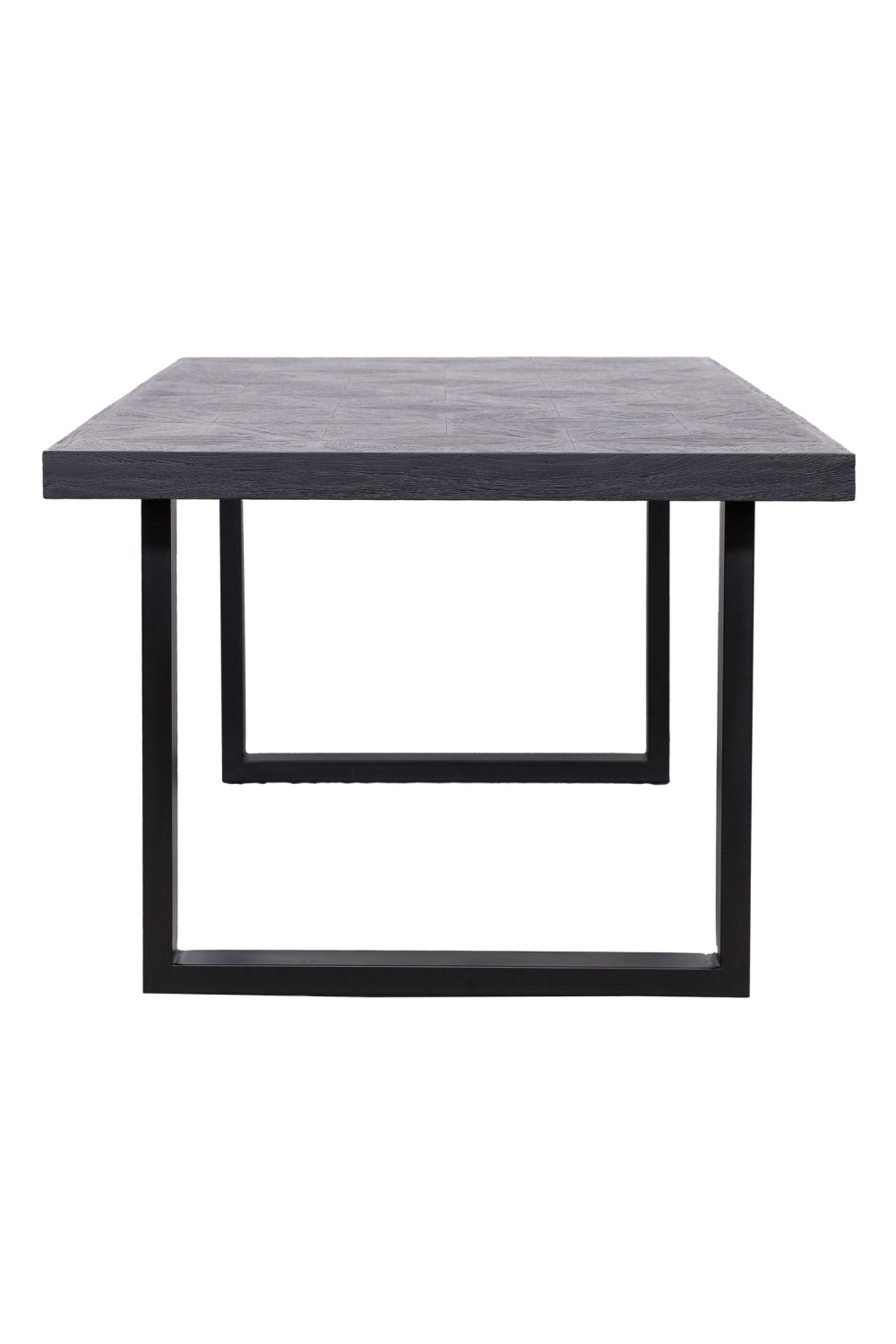 Black Oak U-Leg Dining Table M | Oroa.com