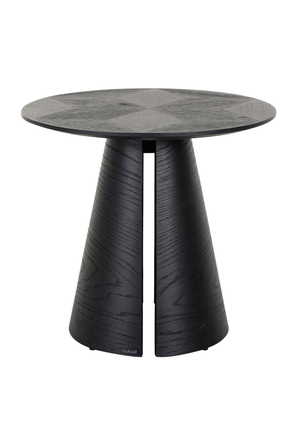 Black Oak Pedestal End Table | Oroa.com