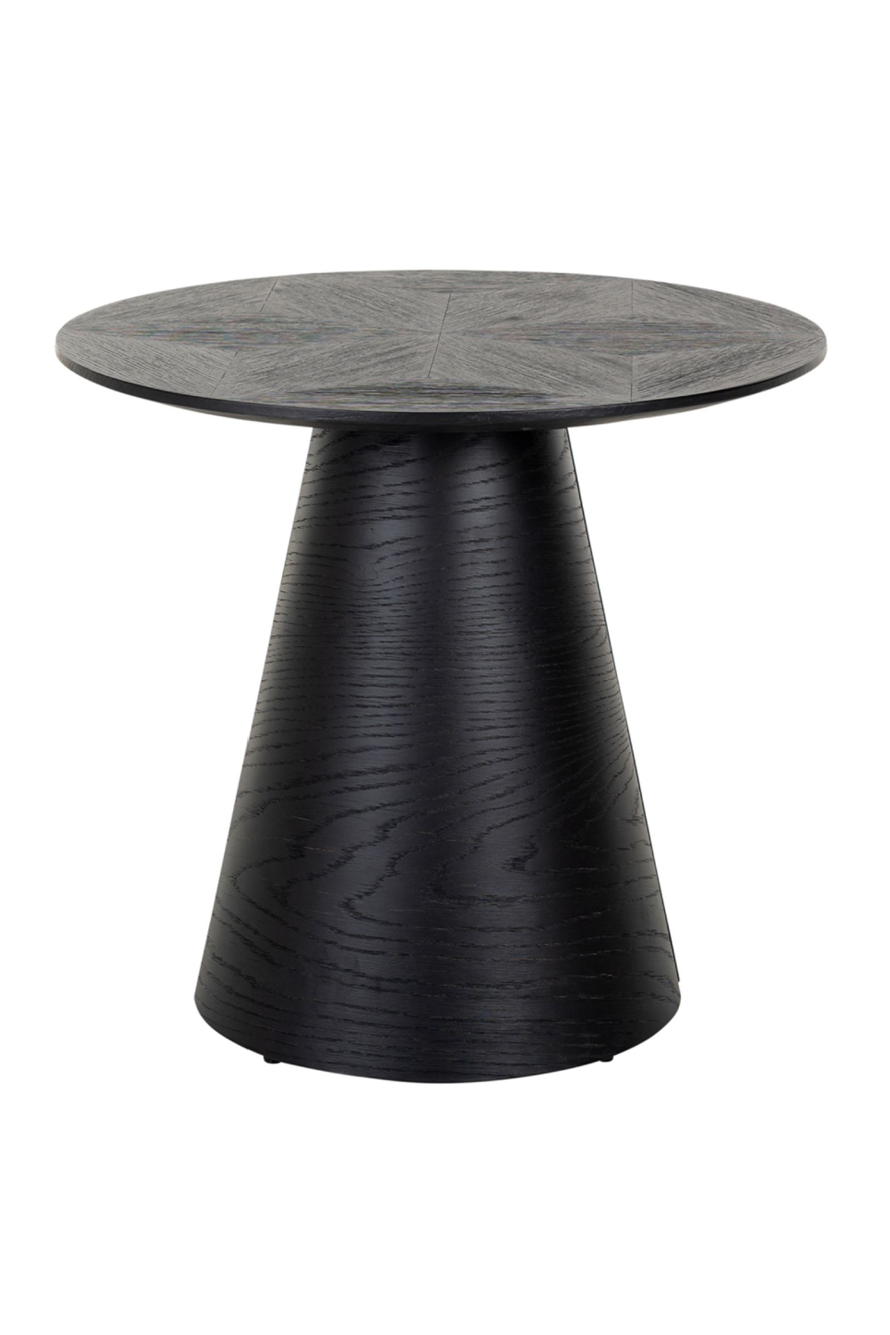 Black Oak Pedestal End Table | Richmond Interiors Blax | Oroa.com
