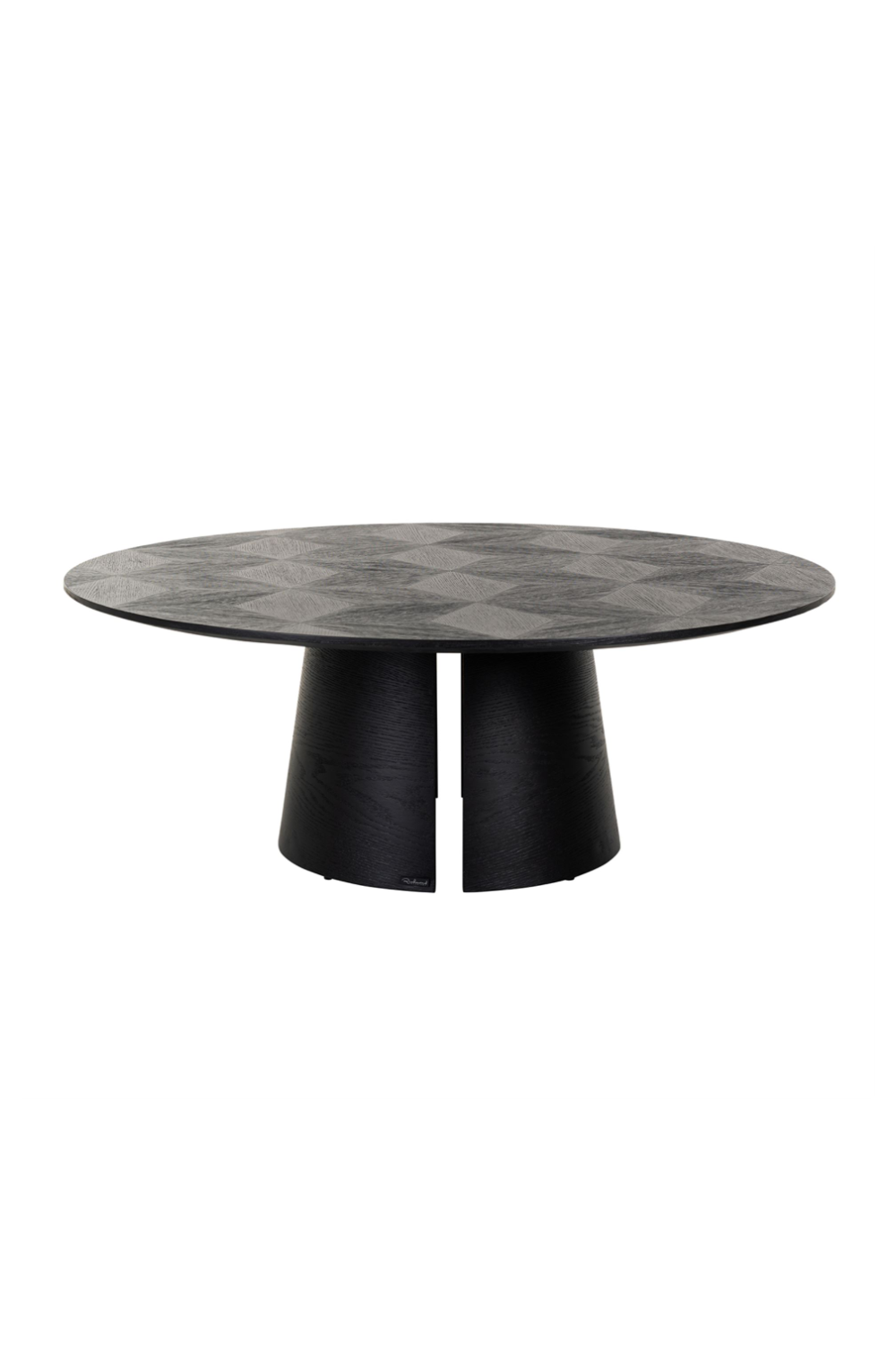 Black Oak Pedestal Coffee Table | Oroa.com