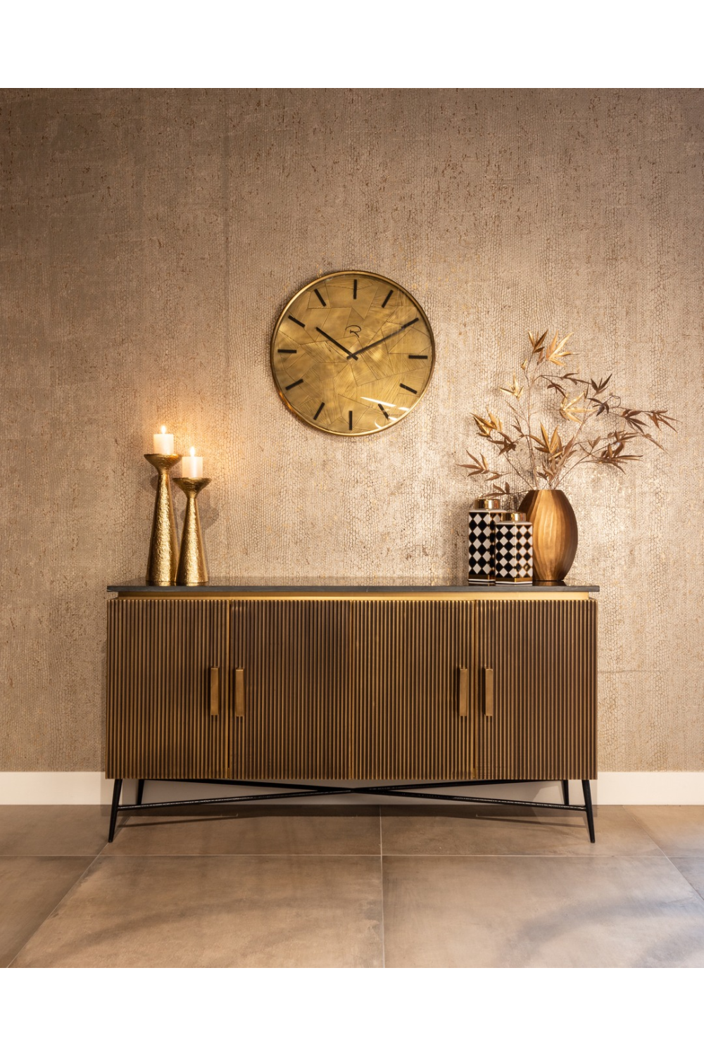 Modern Industrial Sideboard | Richmond Interiors Ironville | Oroa.com