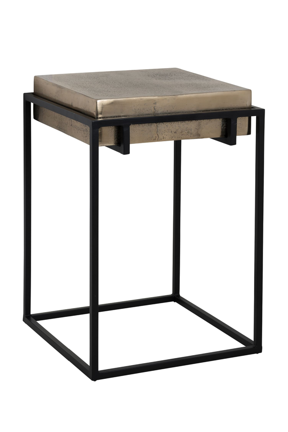 Rustic Aluminum End Table | Oroa.com