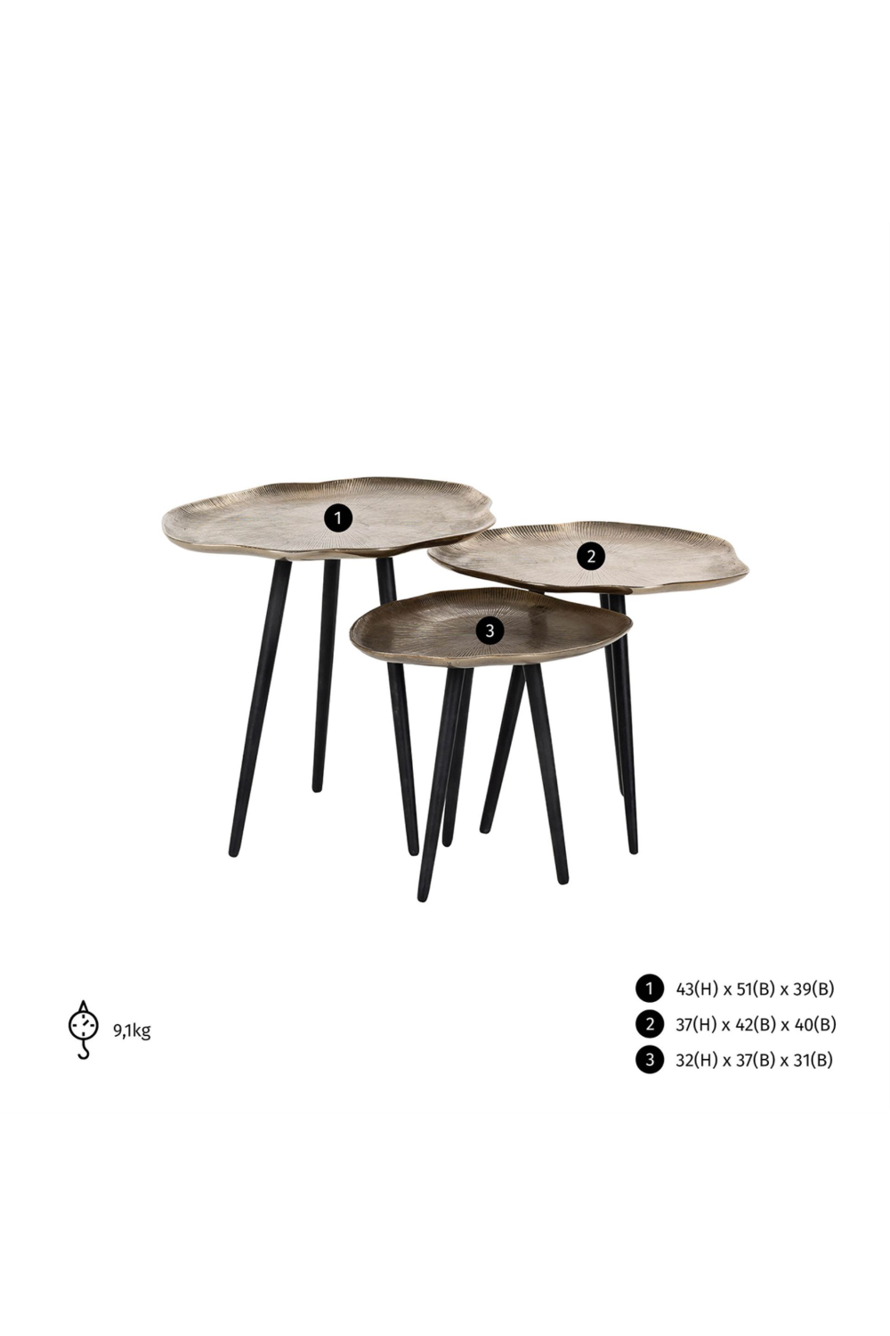 Organic Shaped Coffee Tables (3) | Oroa.com