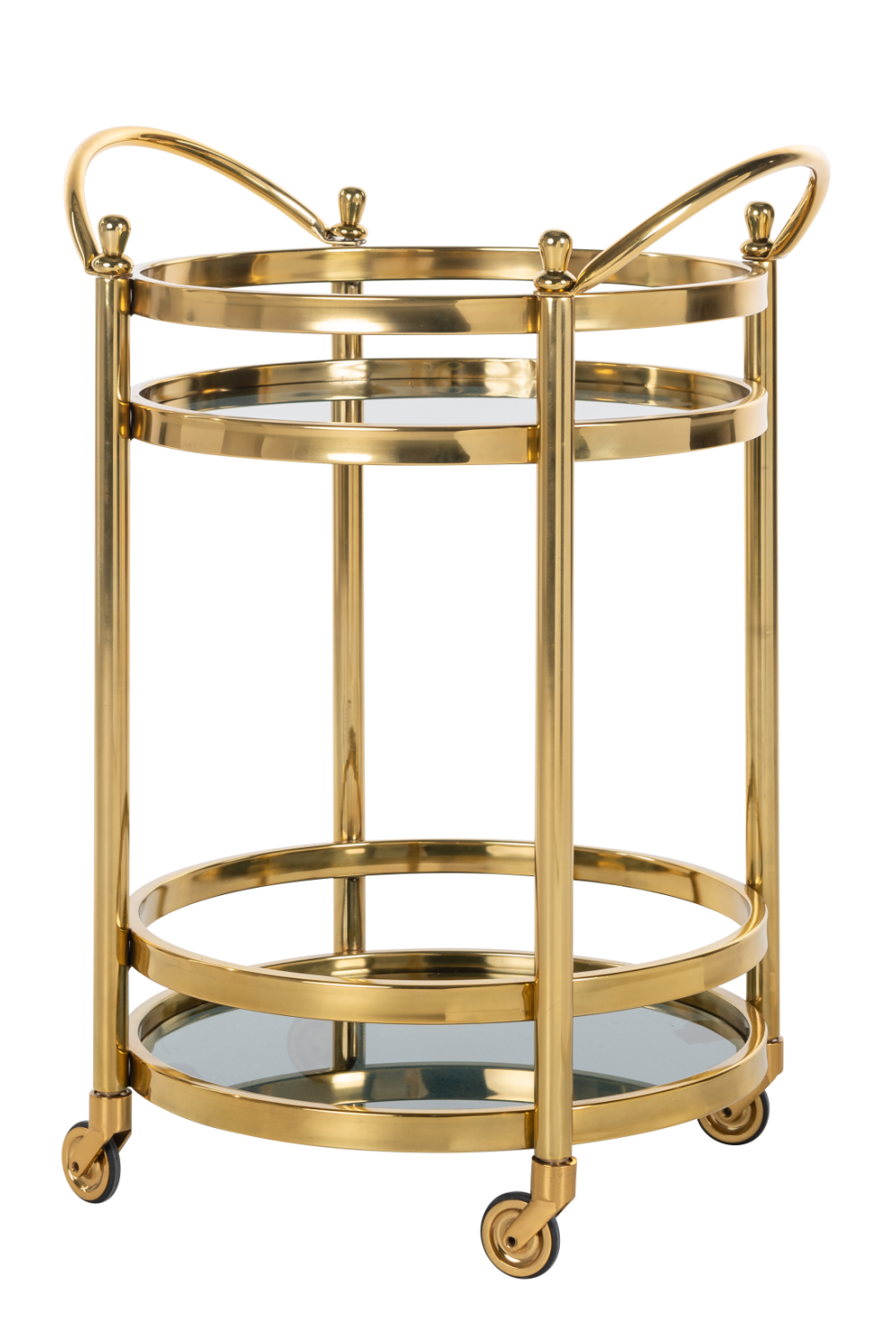 Round Gold Trolley | Richmond Interiors Hendricks | Oroa.com