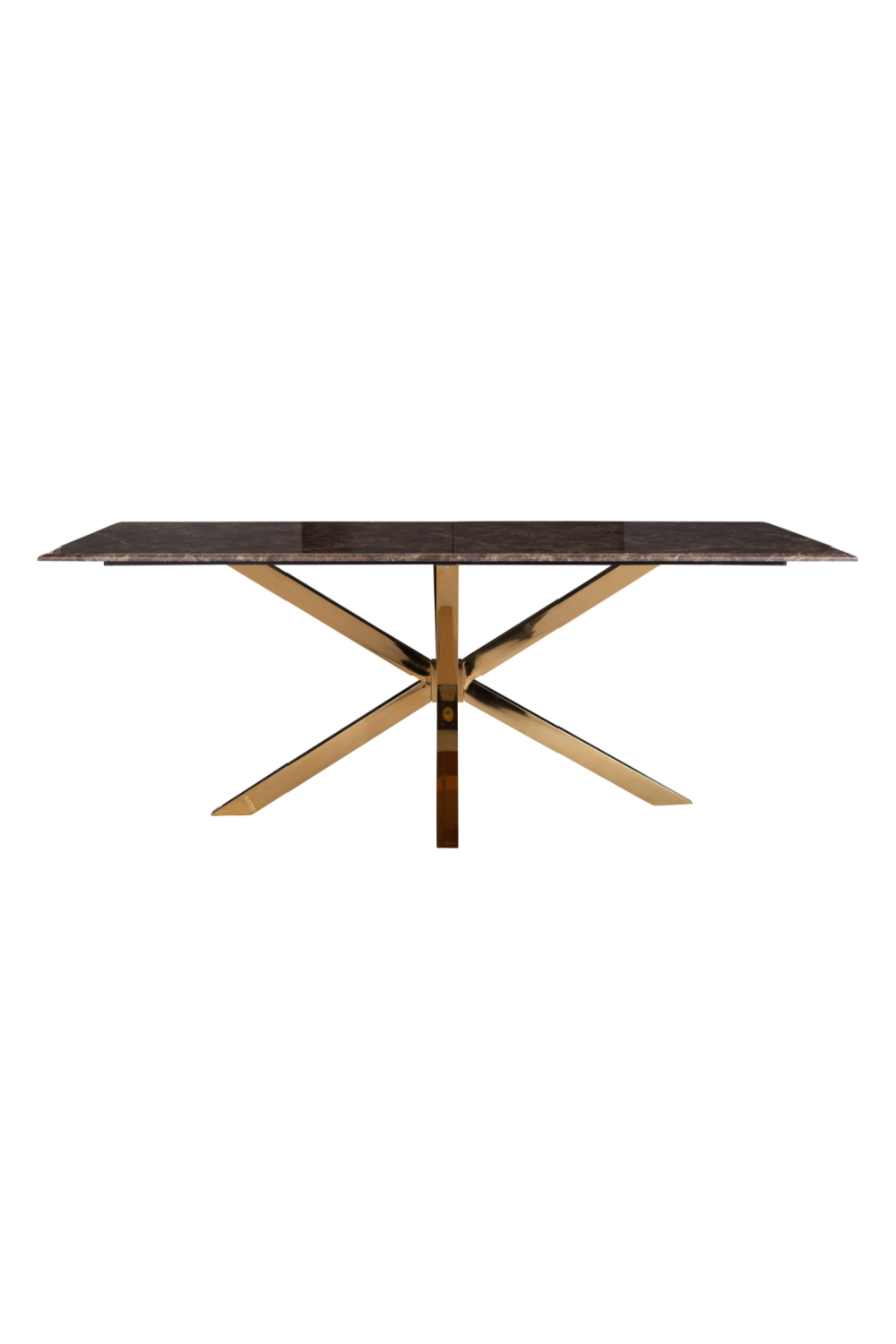 Gold Base Marble Dining Table OROA Conrad