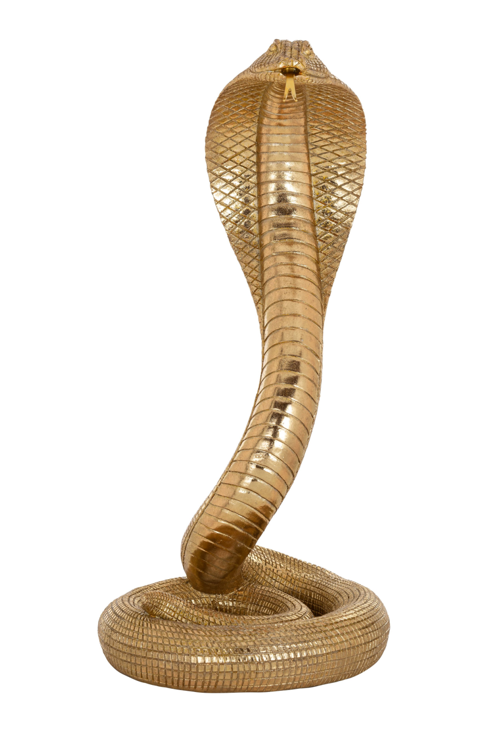 Gold Cobra Deco Object M | OROA Snake