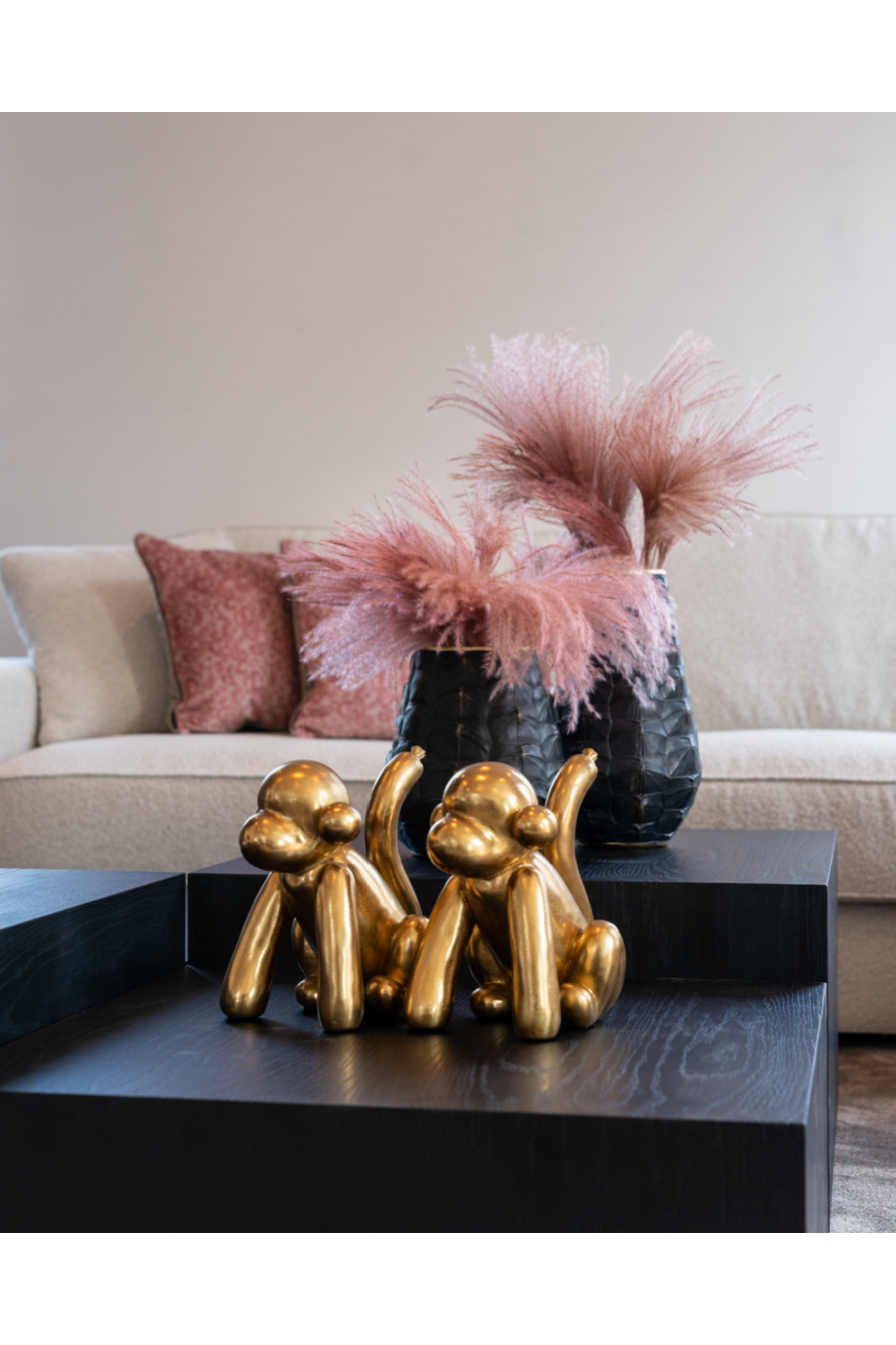 Gold Sculptural Art Decoration | Richmond Interiors Monkey | Oroa.com