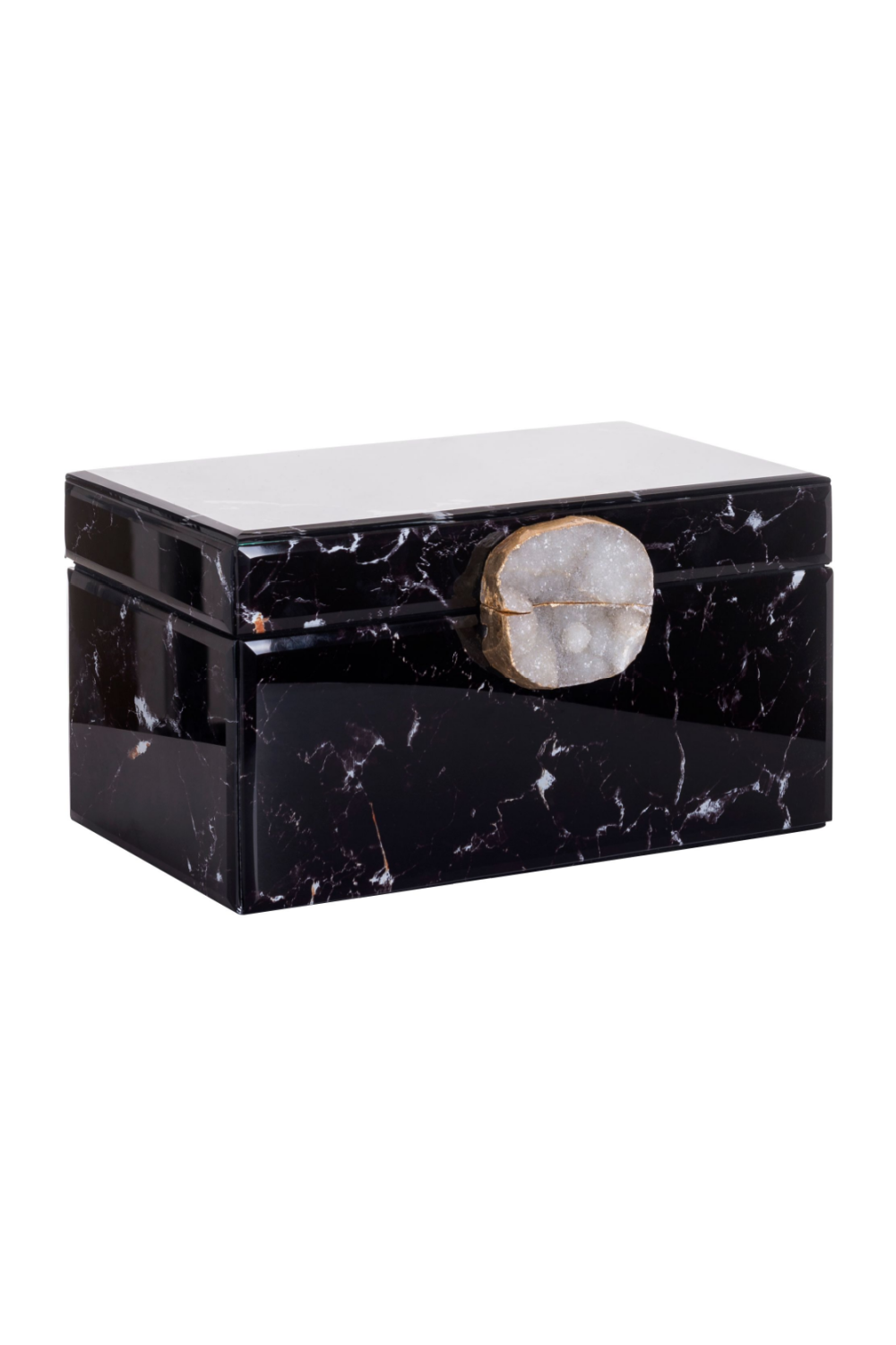Black Marble Jewelry Box | OROA Maeve | OROA.com
