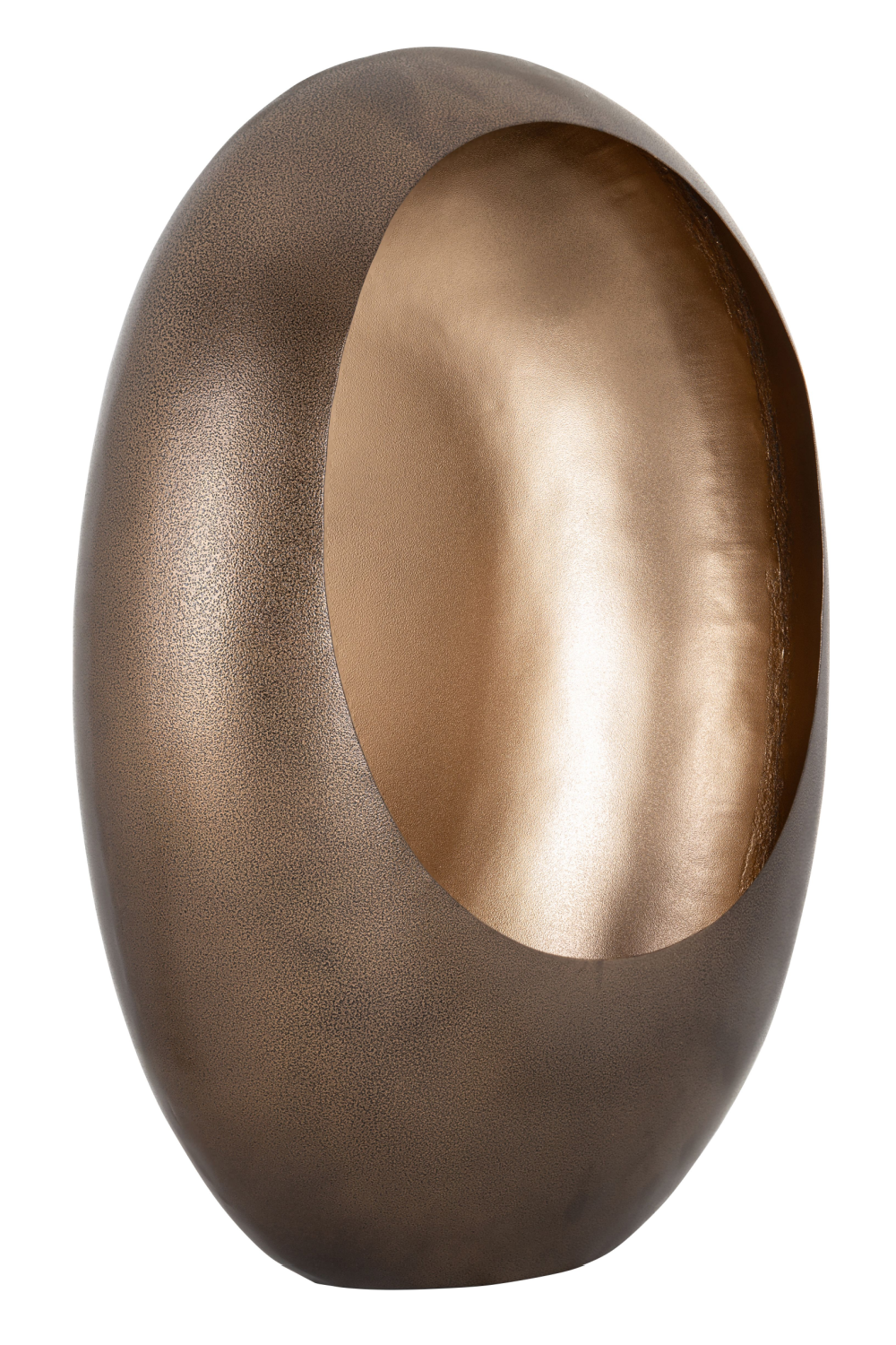 Bronze Gold Oval Candlestick L | OROA Xemm | Oroa.com