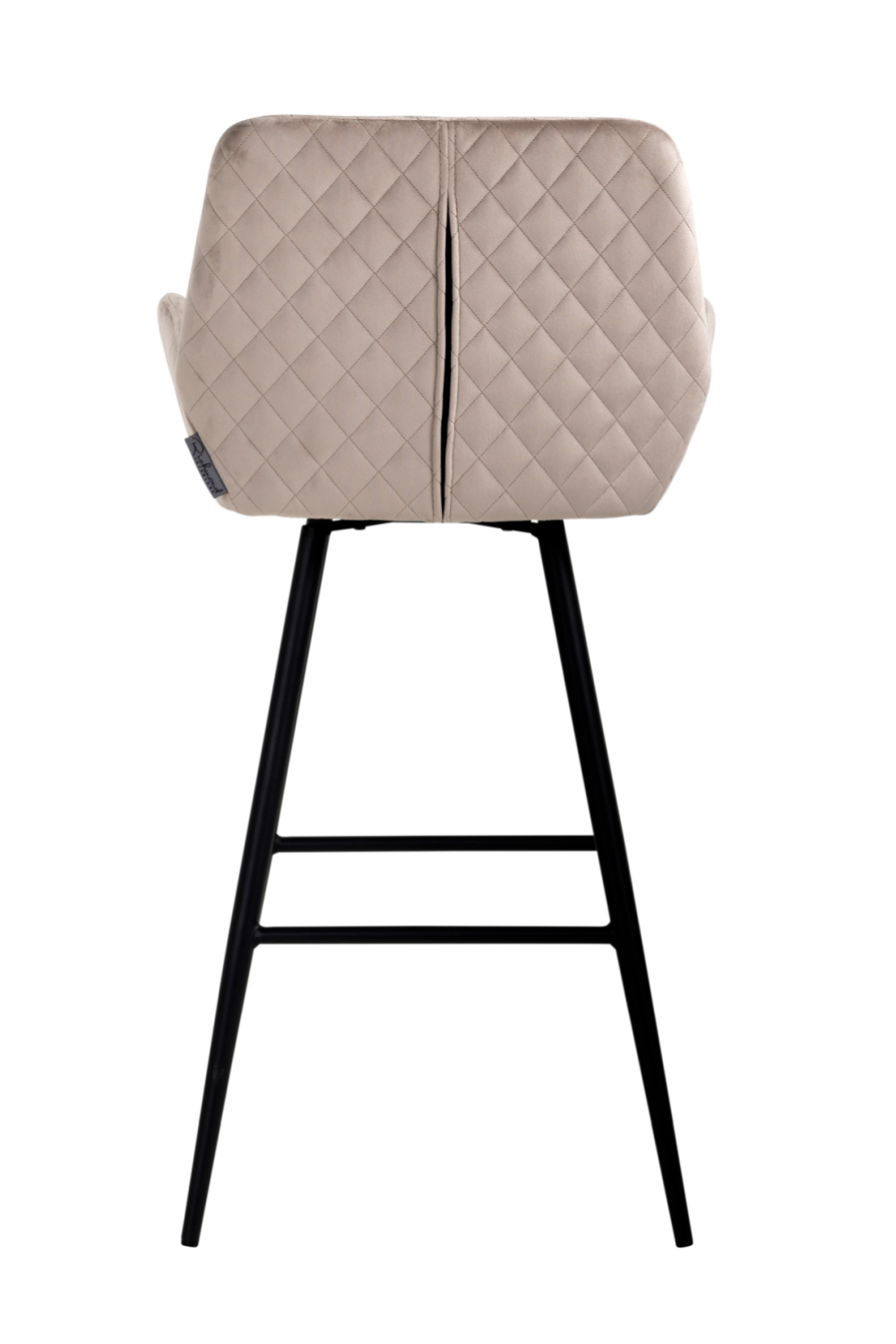 Stone Velvet Bar Stool | Richmond Interiors Indigo | OROA.com