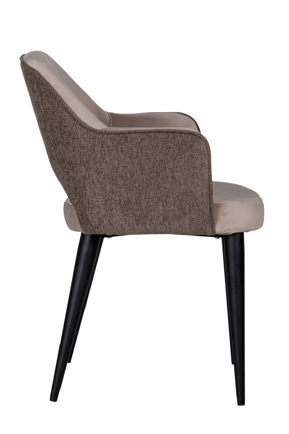 Khaki Cut-Out Back Dining Armchair | Oroa.com
