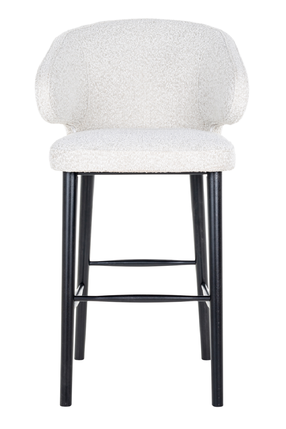 White Bouclé Bar Stool | Richmond Interiors Indigo | OROA.com