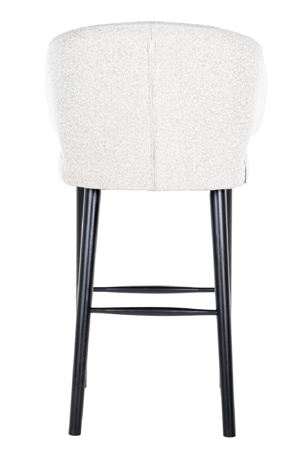 White Bouclé Bar Stool | Oroa.com