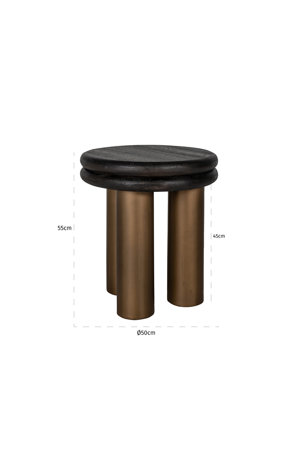 Metal Tripod End Table | Oroa.com