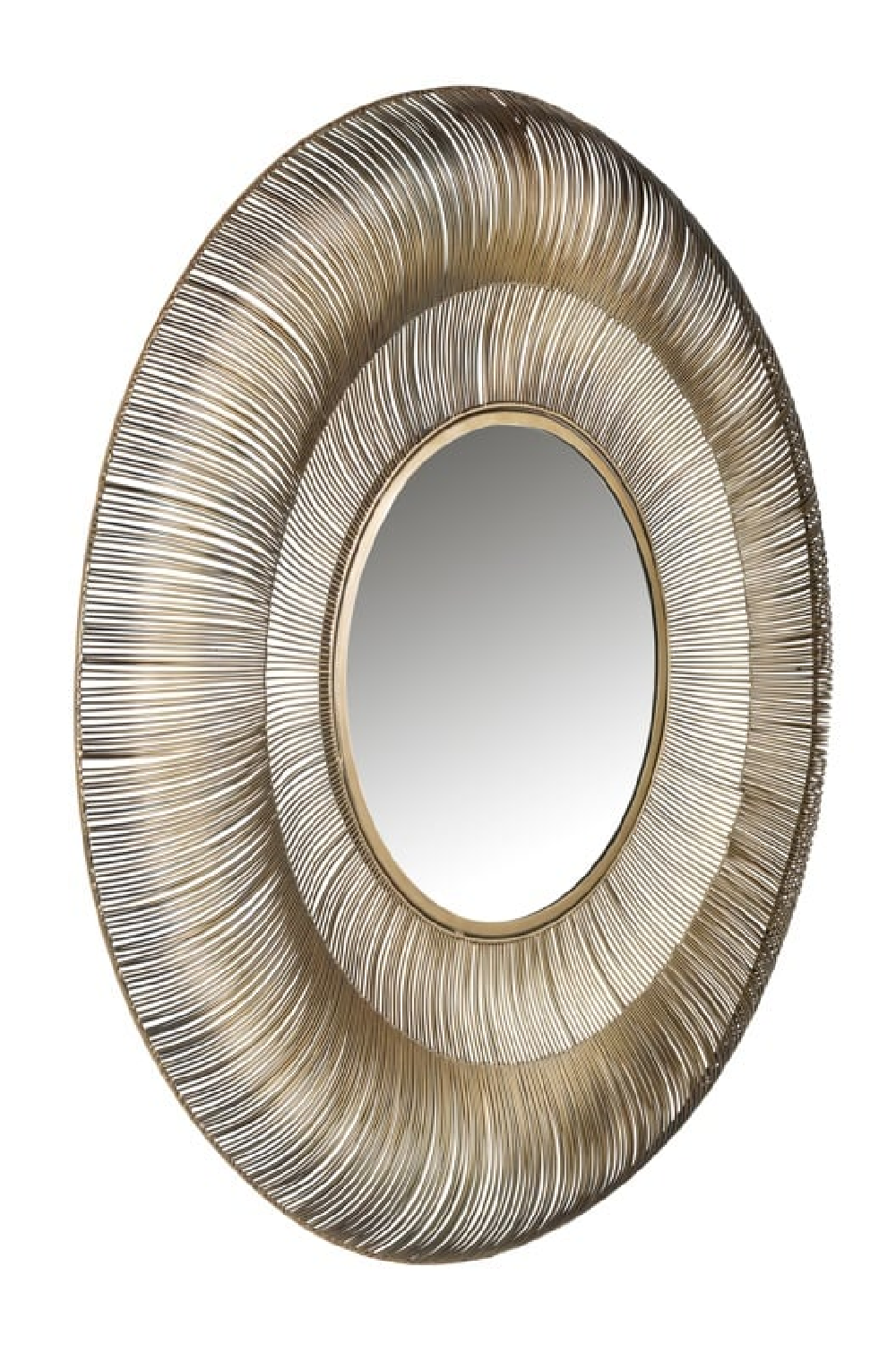 Brushed Gold Decorative Mirror | Richmond Interiors Aliza | Oroa.com