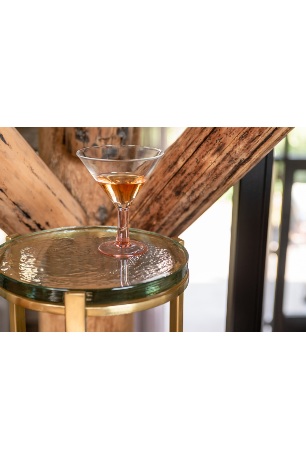 Glass Round End Table | Oroa.com