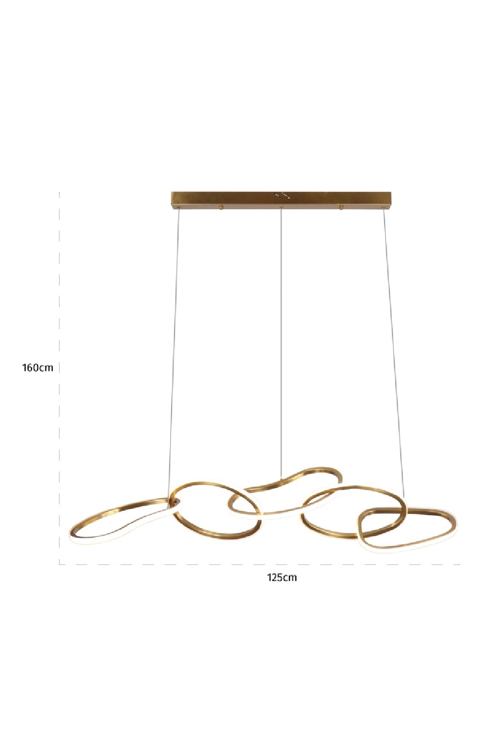 Golden Looped Hanging Lamp | Oroa.com
