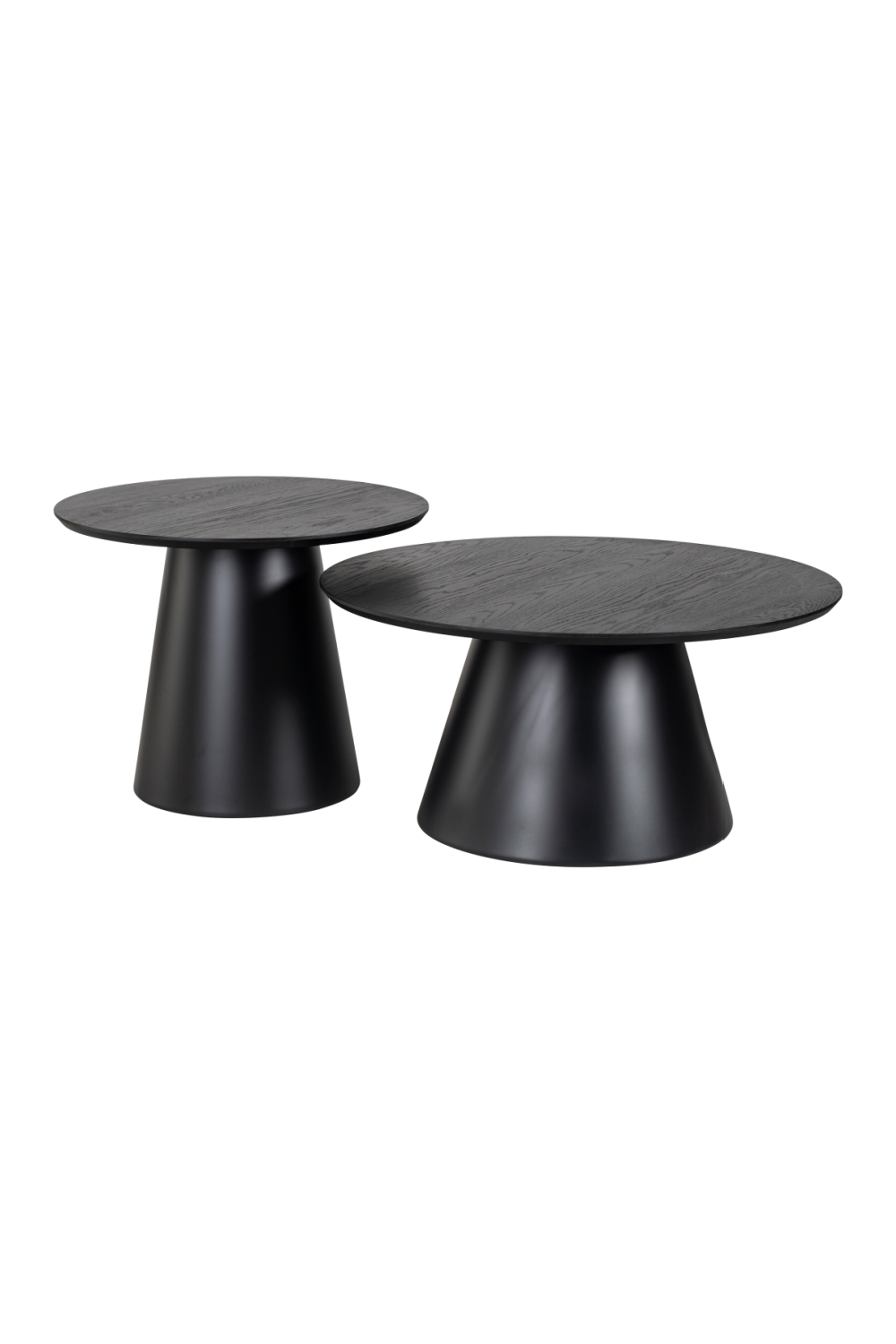 Black Pedestal Coffee Table Set (2) | Richmond Interiors Jazz | Oroa.com